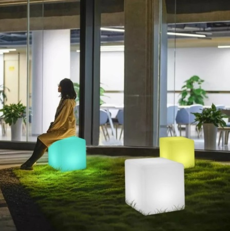 Светильник Куб 35 питание от сети 220В, RGB