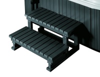 Лестница пластик-дерево для бассейна 6-12 м (Китай), Hemlock